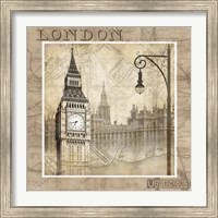 Framed 'London Calling' border=