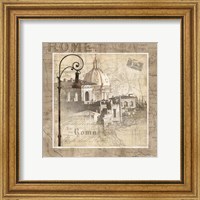 Framed 'When in Rome' border=