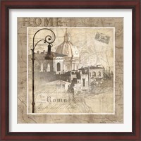 Framed 'When in Rome' border=