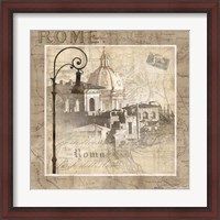 Framed 'When in Rome' border=