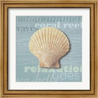 Framed 'Beach Collection III' border=