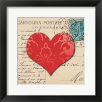 Le Coeur d'Amour III Framed Print