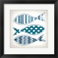 Fish Patterns I Framed Print