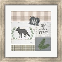 Framed 'On Cabin Time' border=