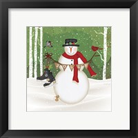 Framed 'Jolly Snowman' border=