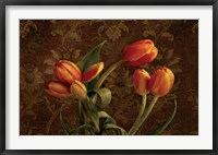 Framed Fleur de lis Tulips