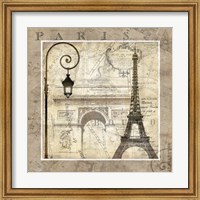 Framed 'Paris Holiday' border=