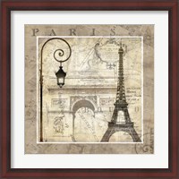 Framed 'Paris Holiday' border=