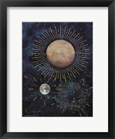 Framed Gold Celestial Rays I