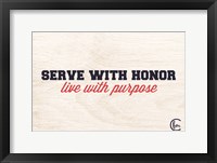 Framed Honor and Purpose