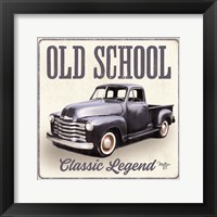 Old School Vintage Trucks IV Framed Print