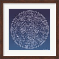 Framed Constellations Map I