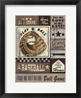 Baseball All Stars Framed Print