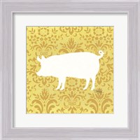 Framed Pig Silhouette