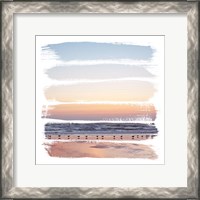 Framed 'Sunset Stripes I' border=