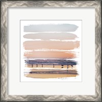 Framed 'Sunset Stripes II' border=