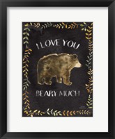 Framed Woodland Whimsy VII Black