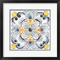 Framed Morning Bloom VII Gray