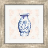 Framed Ginger Jar II Coral No Border