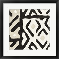 Kuba Cloth I Sq I Neutral Framed Print