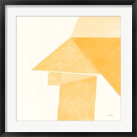 Paper Work II Yellow Framed Print