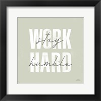 Framed 'Morning Affirmations IV' border=