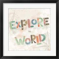 Framed 'Explore the World IV' border=