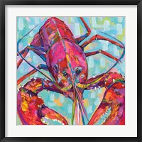 Framed Lilly Lobster III