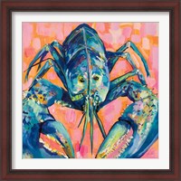 Framed 'Lilly Lobster I' border=