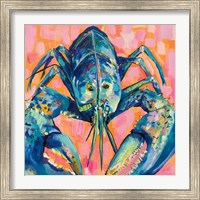 Framed 'Lilly Lobster I' border=