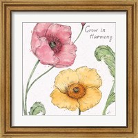 Framed 'Blossom Sketches I Words Color' border=