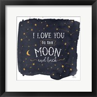 Framed Celestial Love I Sq