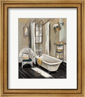 Framed 'French Bath II Black' border=