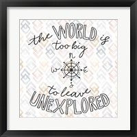 Framed 'World Traveler II Diamond' border=