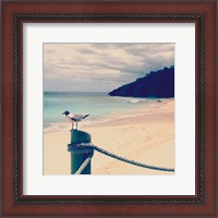 Framed 'Island Vacation III' border=