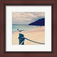 Framed 'Island Vacation III' border=