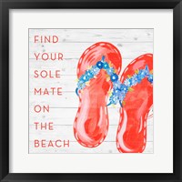 Framed Find Your Sole Mate on the Beach