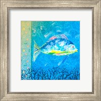 Framed 'Under the Sea III' border=