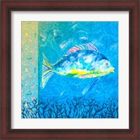 Framed 'Under the Sea III' border=