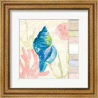 Framed 'Pastel Coastal IV' border=