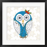 Framed 'Christmas Owl I' border=