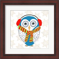 Framed 'Christmas Owl II' border=