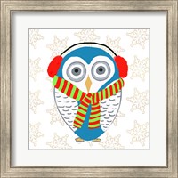 Framed 'Christmas Owl II' border=