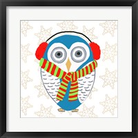 Framed 'Christmas Owl II' border=