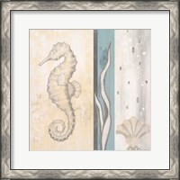 Framed 'Calming Sea II' border=