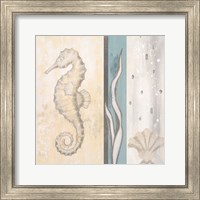 Framed 'Calming Sea II' border=