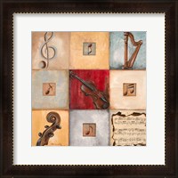 Framed 'Feel the Music I' border=