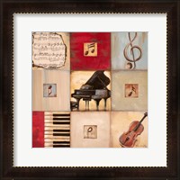 Framed 'Feel the Music II' border=