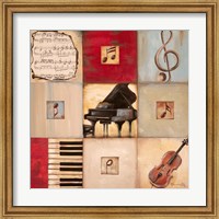 Framed 'Feel the Music II' border=