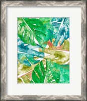 Framed 'Bed of Leaves II' border=